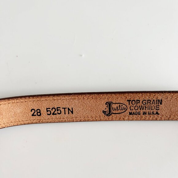 Vintage Justin Belt with Buckle 27-30 - Picture 2 of 7